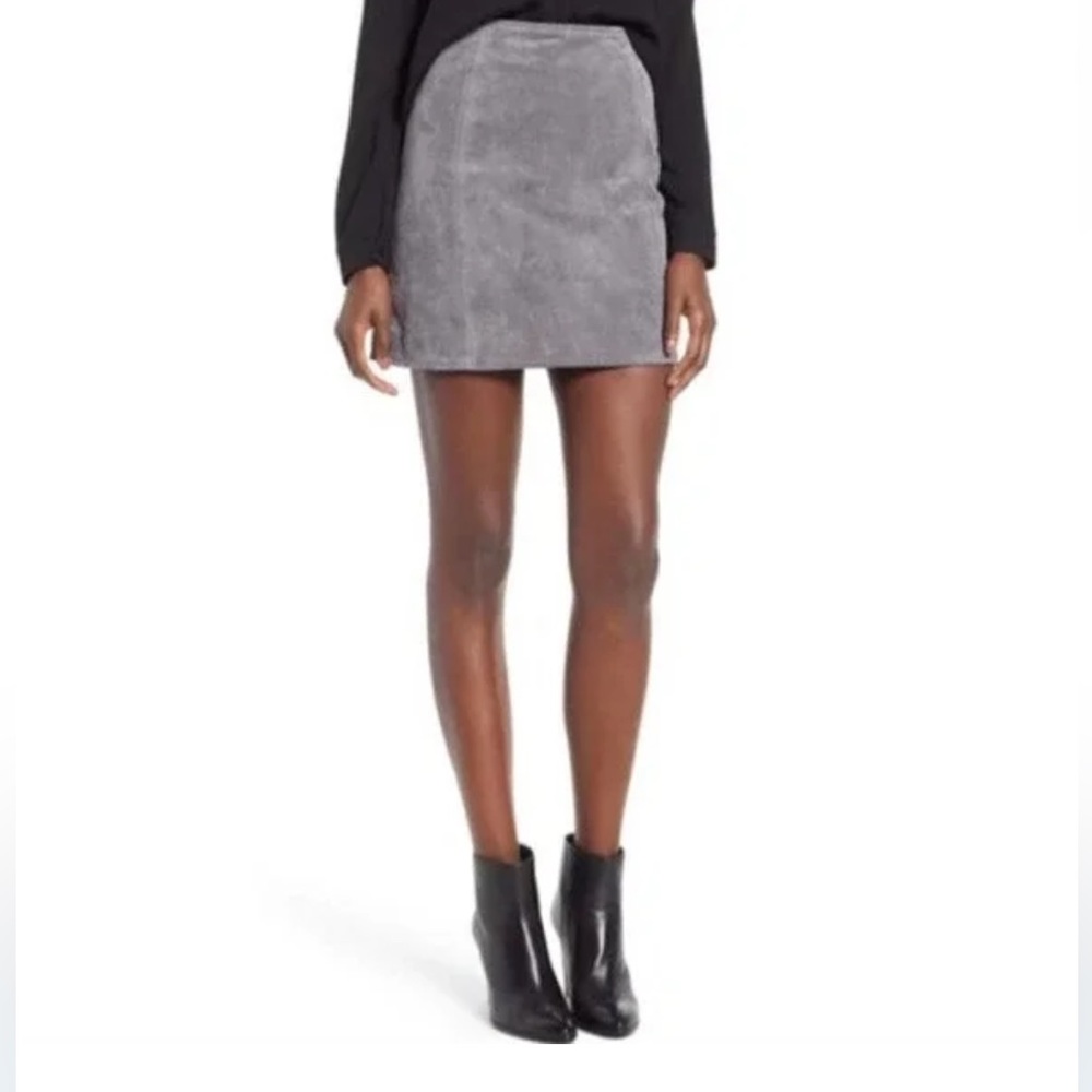 Suede Mini Skirt